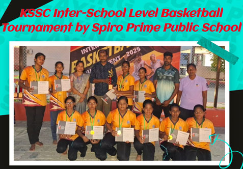 Our Under-19 Girls Basketball Team participated in the KSSC Inter-School Level Basketball Tournament organized by Spiro Prime Public School, Namakkal on Monday, 13th Oct 2025 and secured the Winner Position!