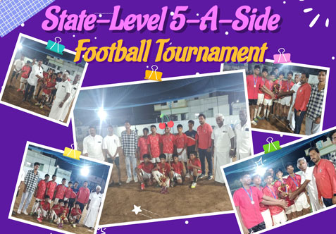 On Sunday (12.10.2025), our school Under-14 and Under-16 boys’ football teams participated in the State-Level 5-A-Side Football Tournament organized by Goal Football Club, Mallasamudram, Salem.