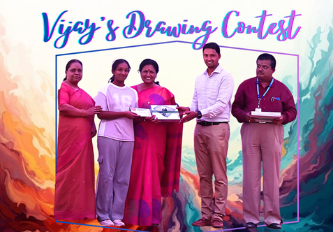 Our student B. Shahasra participated in Vijay’s Drawing Contest