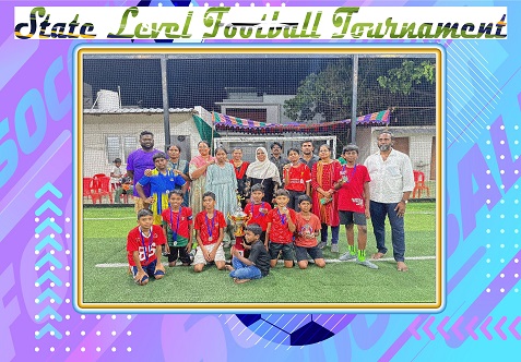 Our School football players four of them of under - 12 category participated in F4 Football Academy in a State-Level 5-a-side football tournament organized by Manchester Football Academy, Salem.